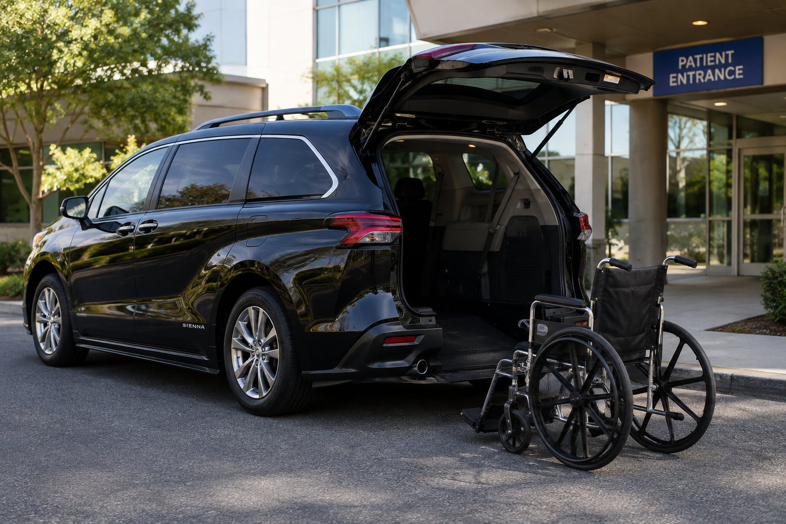 Non-emergency medical transport vehicle